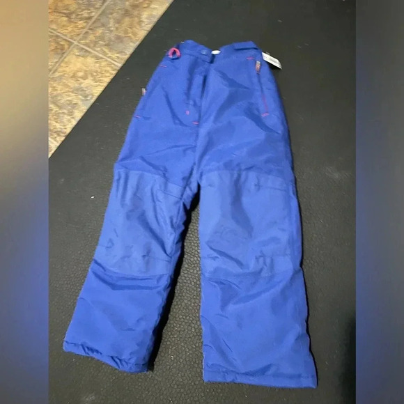 NWT‎ Amazon essentials blue snow pants with reinforced knees size S 6/7 - Picture 1 of 6